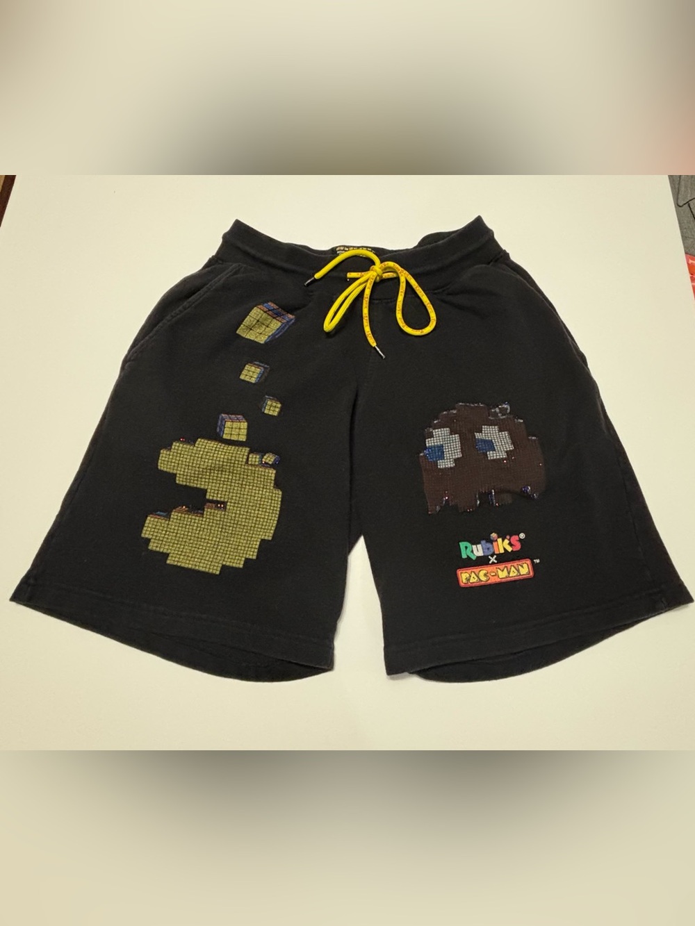 Rubik’s x PAC-MAN Kryptic Graphic Sweat Shorts Black Small